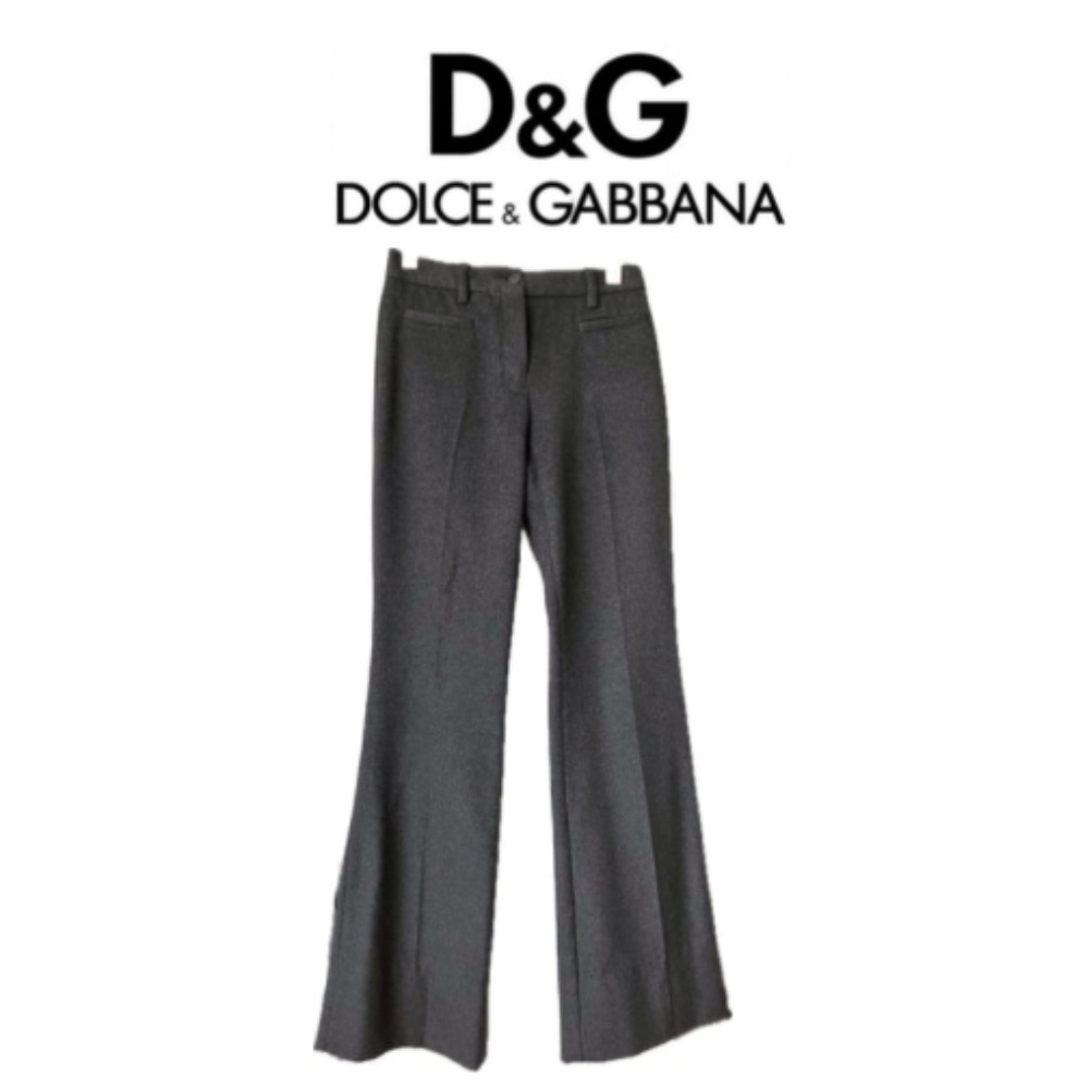 D&G Wide Leg Wool/ Cashmere Trousers